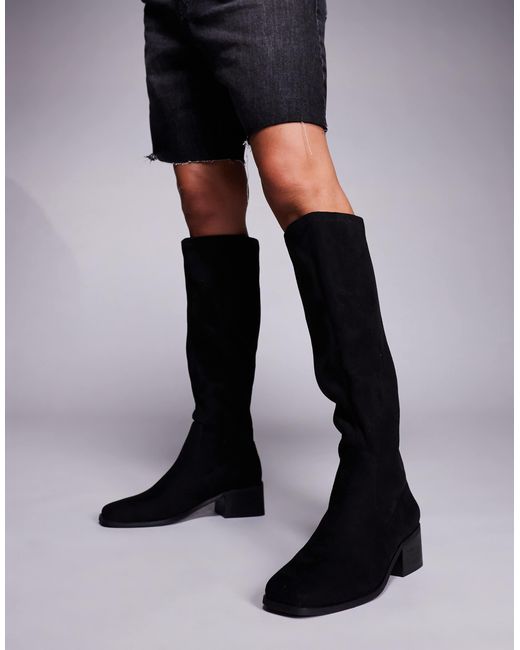 SIMMI Black Simmi London Xander Smart Knee Boots