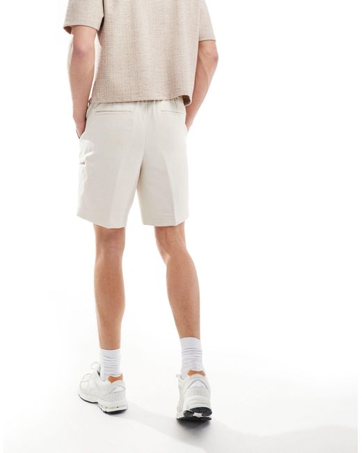 River Island – elegante schlupf-shorts in White für Herren