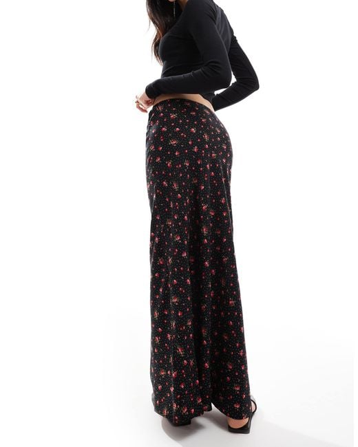 Miss Selfridge White Spun Bias Maxi Skirt