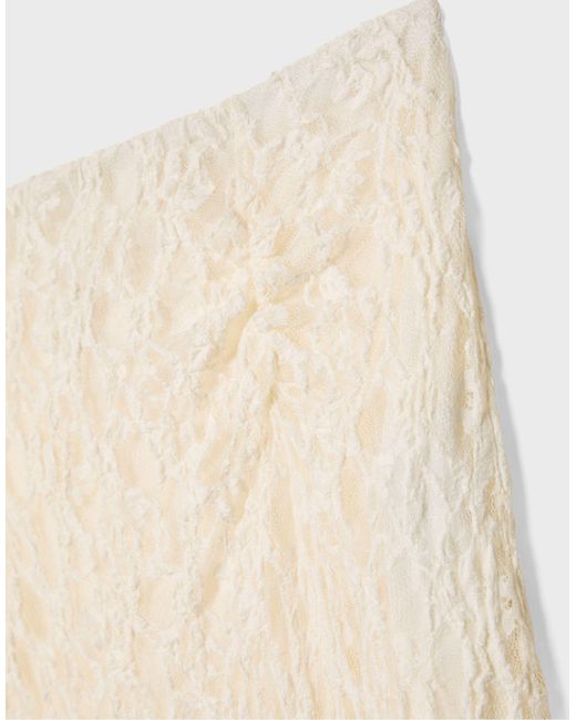Stradivarius White – midirock aus spitze