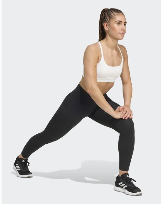 Adidas Originals White All Me Light Support Bra