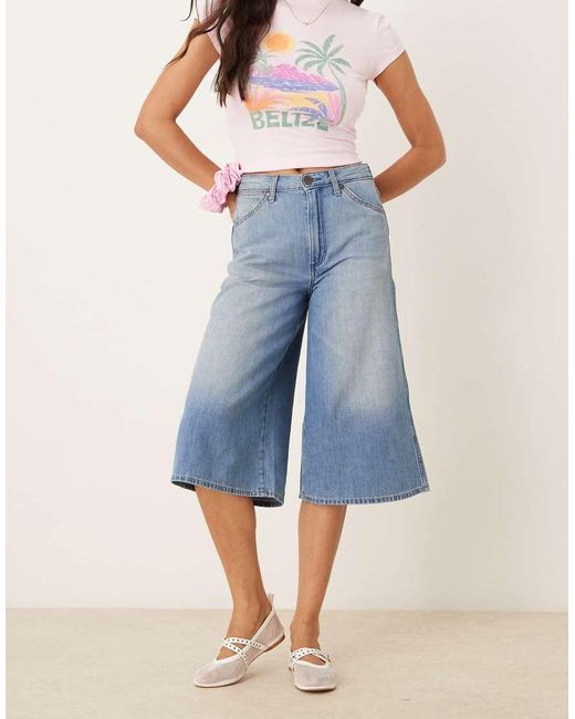 Wrangler Blue Longline Jorts