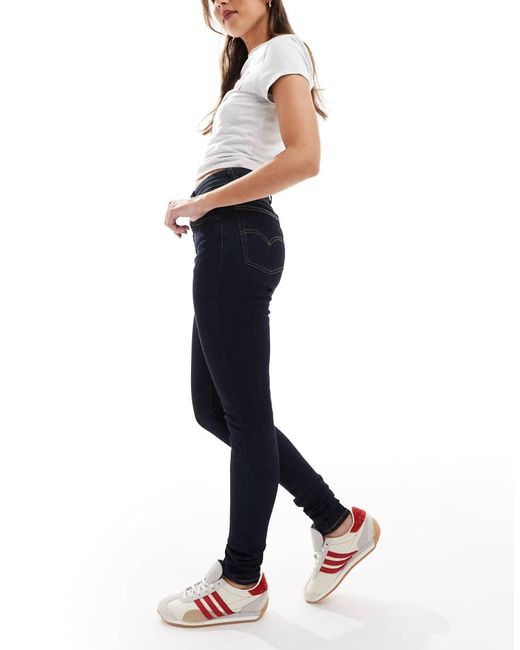 Levi's Blue 721 Skinny Jeans High Rise