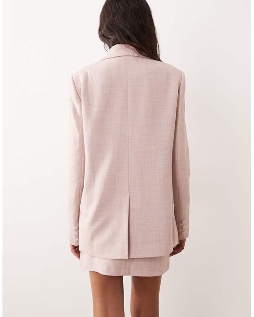 Miss Selfridge Pink Oversized Blazer