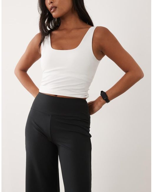 4505 Blue Petite Icon Soft Touch High Waist Wide Leg Dance Pant