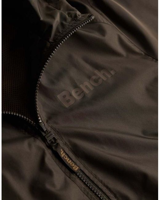 Bench x Superdry & Co Brown Hooded Shell Bomber Jacket