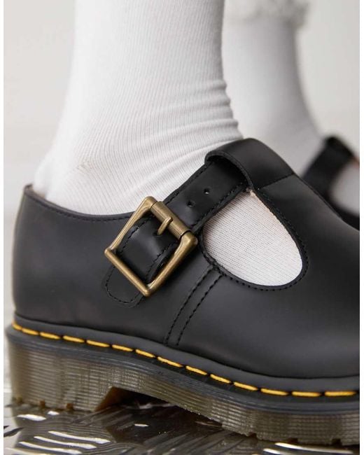 Dr. Martens Black Polley T Bar