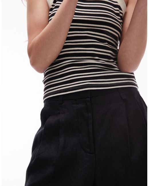 ARKET White – leinen-bermudashorts