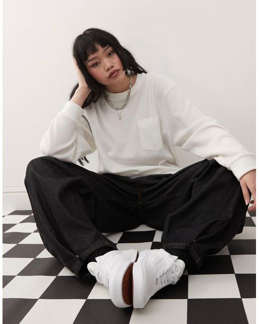 Vans White Old Skool Faux Leather Trainers