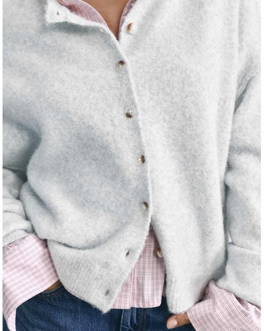 Pull&Bear White Soft Knit Cardigan