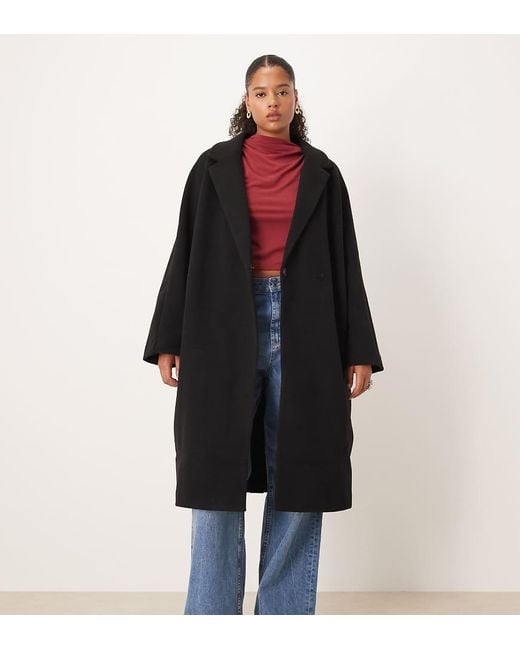 Abrigo Cómodo De Asos Design Curve ASOS de color Black