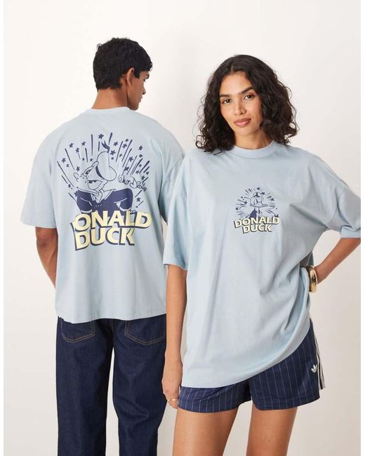 T-Shirt Oversize Con Stampa Disney Di Paperino di ASOS in Blue da Uomo