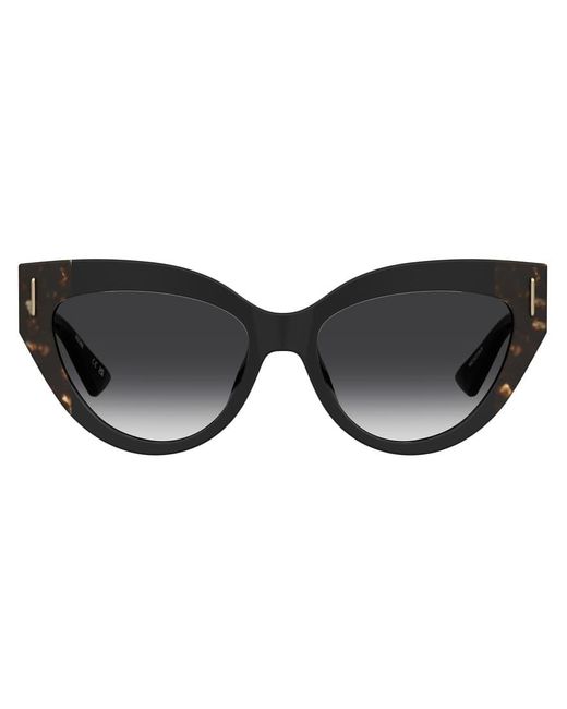 Moschino Black Cat Eye Sunglasses With Dark Shaded Lenses