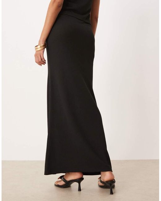 ASOS White Co-ord Slim Fit Maxi Skirt