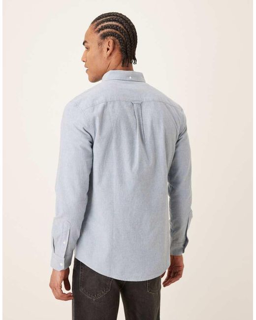 Farah Gray Steen Long Sleeve Casual Logo Shirt for men