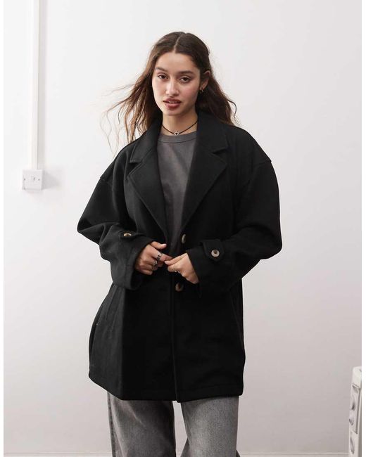 Noisy May Brown Oversized Slouchy Blazer Jacket