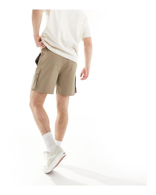 PacSun Natural Twill Volley Shorts for men