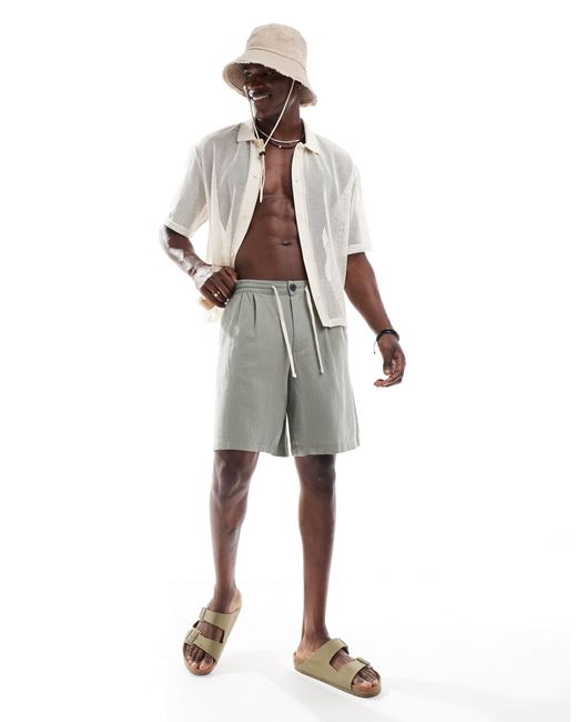 Threadbare – shorts in White für Herren
