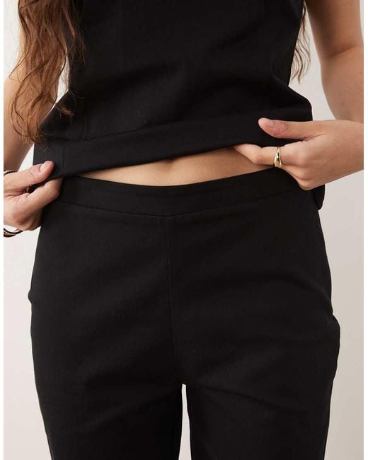 ASOS Natural Long Line Capri Trouser