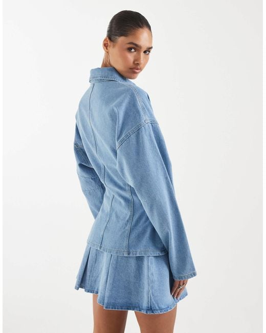 ASOS Blue Batwing Denim Shirt