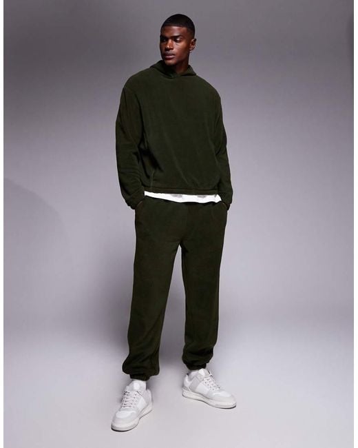 ASOS Green Co-Ord Relaxed Hoodie for men