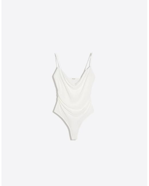 Bershka Blue Draped Strap Body