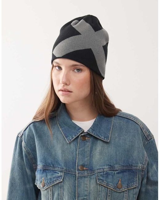 Collusion Brown Extreme X Logo Skater Beanie