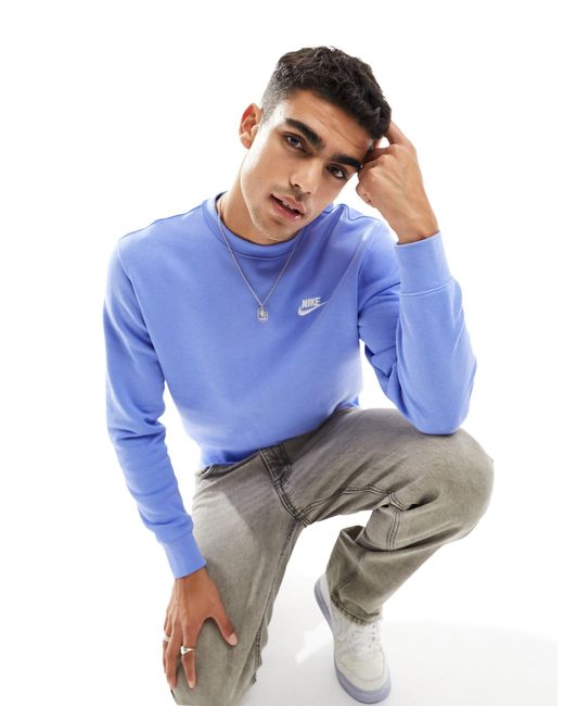 Nike – club – sweatshirt in Blue für Herren