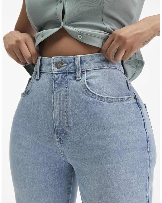 Cotton On Blue Curvy Stretch Straight Jean
