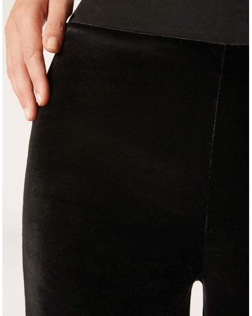 Calzedonia Black Velvet Palazzo Trousers