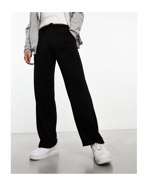 Weekday Black Hank Tracksuit Trousers for men