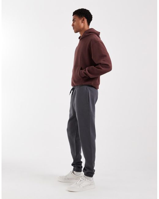 ASOS – schmal geschnittene basic-jogginghose in Gray für Herren