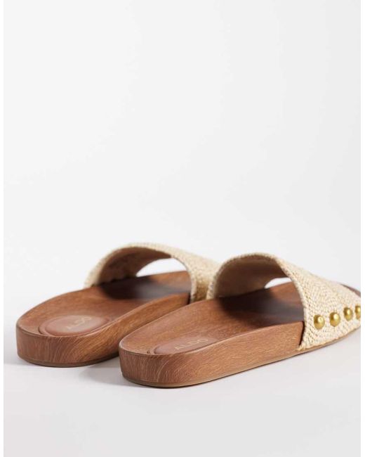 ALDO White Rooted Flat Sandal