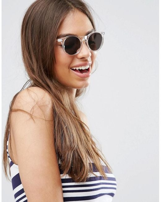Clear frame cheap sunglasses for women