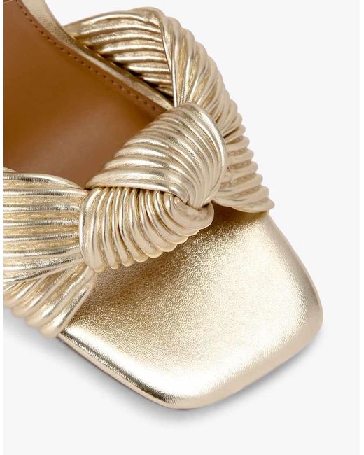 KG by Kurt Geiger Natural Signet Heeled Sandals