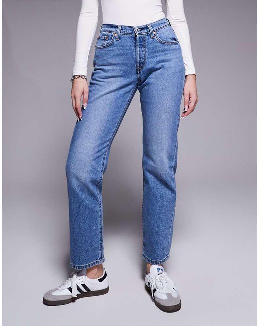 Levi's Blue 501 Hourglass Straight Jeans
