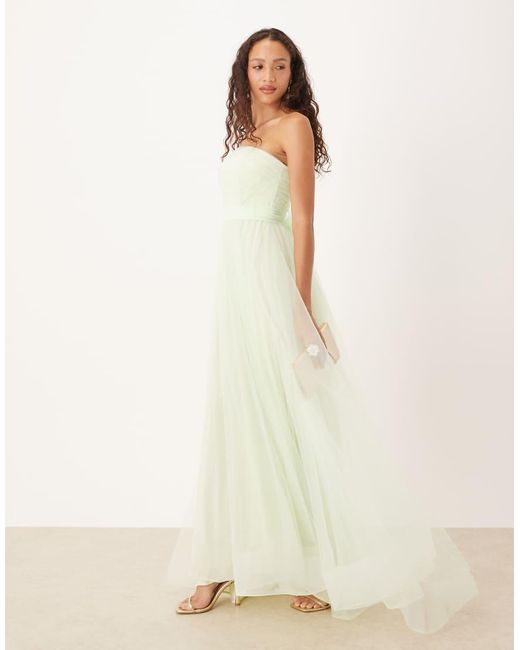 True Decadence Natural Strapless Maxi Dress