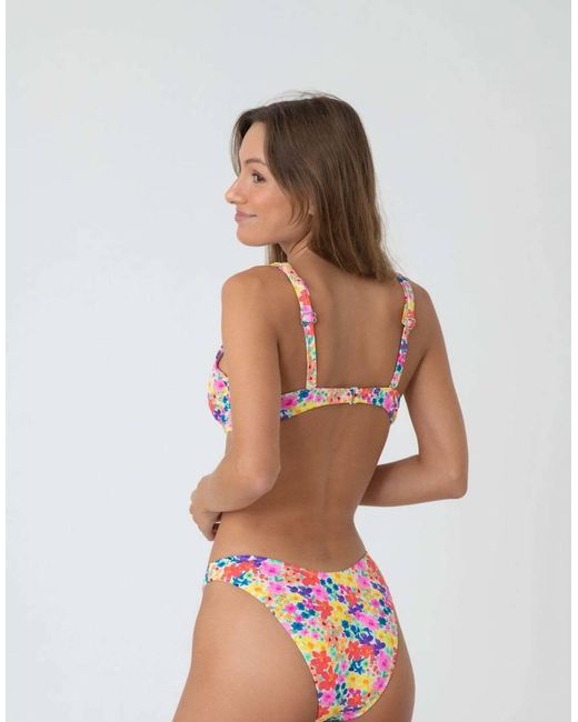 Bright Swimwear Red Sunset Adjustable Bikini Bottom