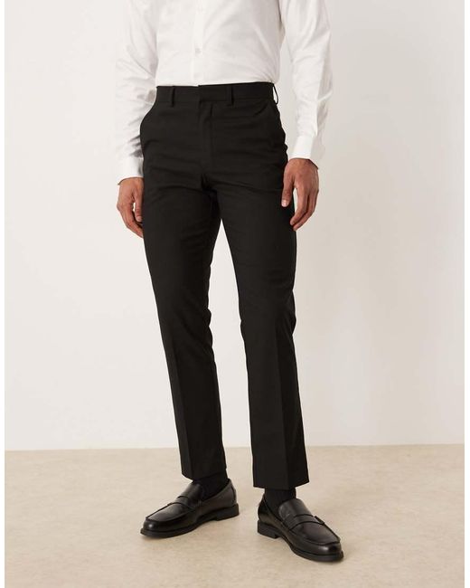 ASOS Black Slim Suit Trouser for men