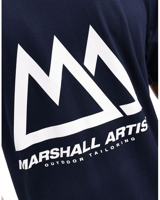 Camiseta con estampado Marshall Artist de hombre de color Blue