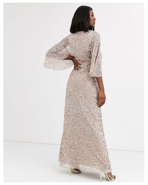 Maya Maternity Bridesmaid Delicate Sequin Wrap Maxi Dress | Lyst Maya Maternity Bridesmaid Delicate Sequin Wrap Maxi Dress | Lyst