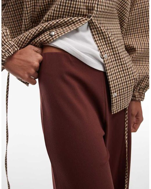 ASOS Brown Co-ord Wide Leg Trouser