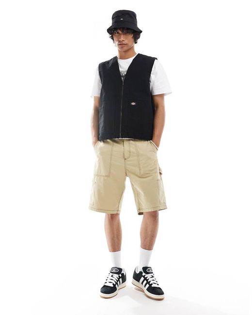 Dickies Black Duck Canvas Gilet Vest for men