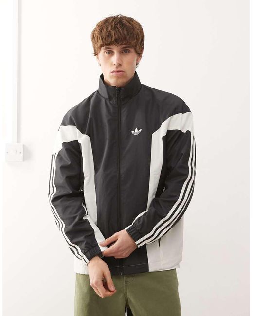 Adidas Originals Black Originals Basketball Wind Breaker Jacket for men