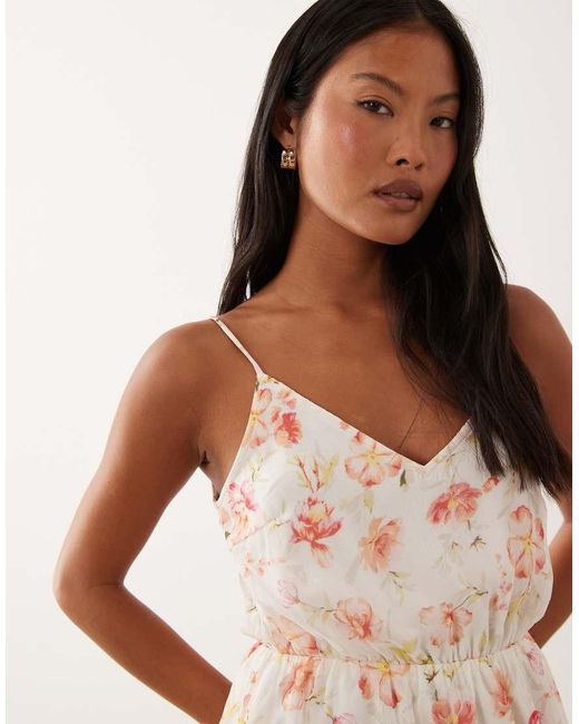 Vila White Woven Cami Mini Dress