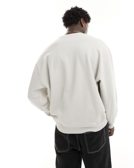 ASOS Gray Oversized Sweatshirt for men