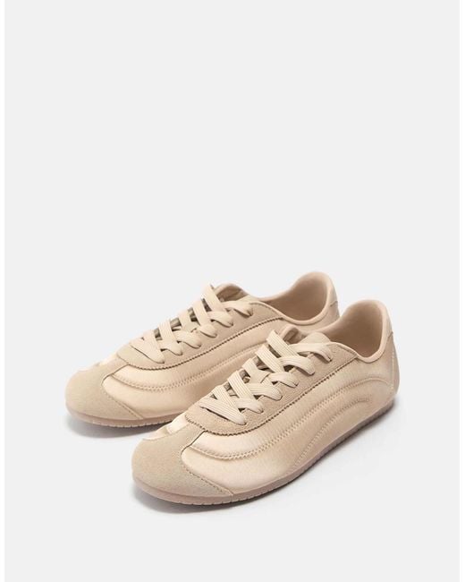 Pull&Bear Natural – stoff-sneaker