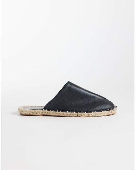 ASOS Blue Joline Premium Espadrille Mule Sandals