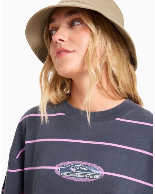 Stripart - t-shirt à manches courtes et rayures - encre Quiksilver en coloris Blue