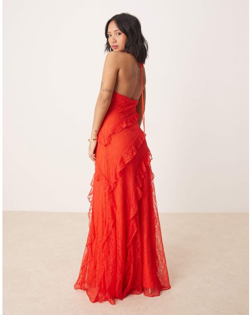 Forever New Red – maxikleid aus spitze